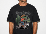 Funny Frog Cowboy Comfort Shirt, Sorry Gotta Go The Vibes Are Off Tee, Raccoon Meme Tshirt, Western Humor Shirt