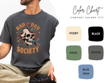 Rad Dad Society Comfort Shirt, Skull Snake Graphic Tee, Edgy Fatherhood Tshirt, Alternative Dad Gift for Fathers Day