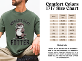 Funny Otter Dad Comfort Colors Shirt, World’s Best Fotter Graphic Tee, Cute Father’s Day Shirt, Animal Lover Dad Gift Tee