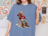 Vintage Teddy Bear Graphic T Shirt, Cute Cowboy Bear Tee, Western Aesthetic Shirt, Retro Country Streetwear Top for Women