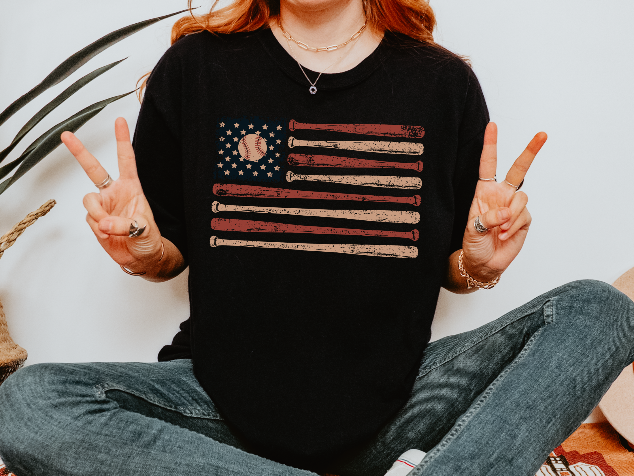 Game Day Patriotic Shirt Comfort Colors, USA Baseball Flag Graphic Tee, Fourth of July Gift for Sports Fan, American Vintage Top
