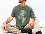 Jesus Praying Graphic Tee, Christian Faith T Shirt, Religious Streetwear Shirt, Vintage Jesus Shirt for Women Men
