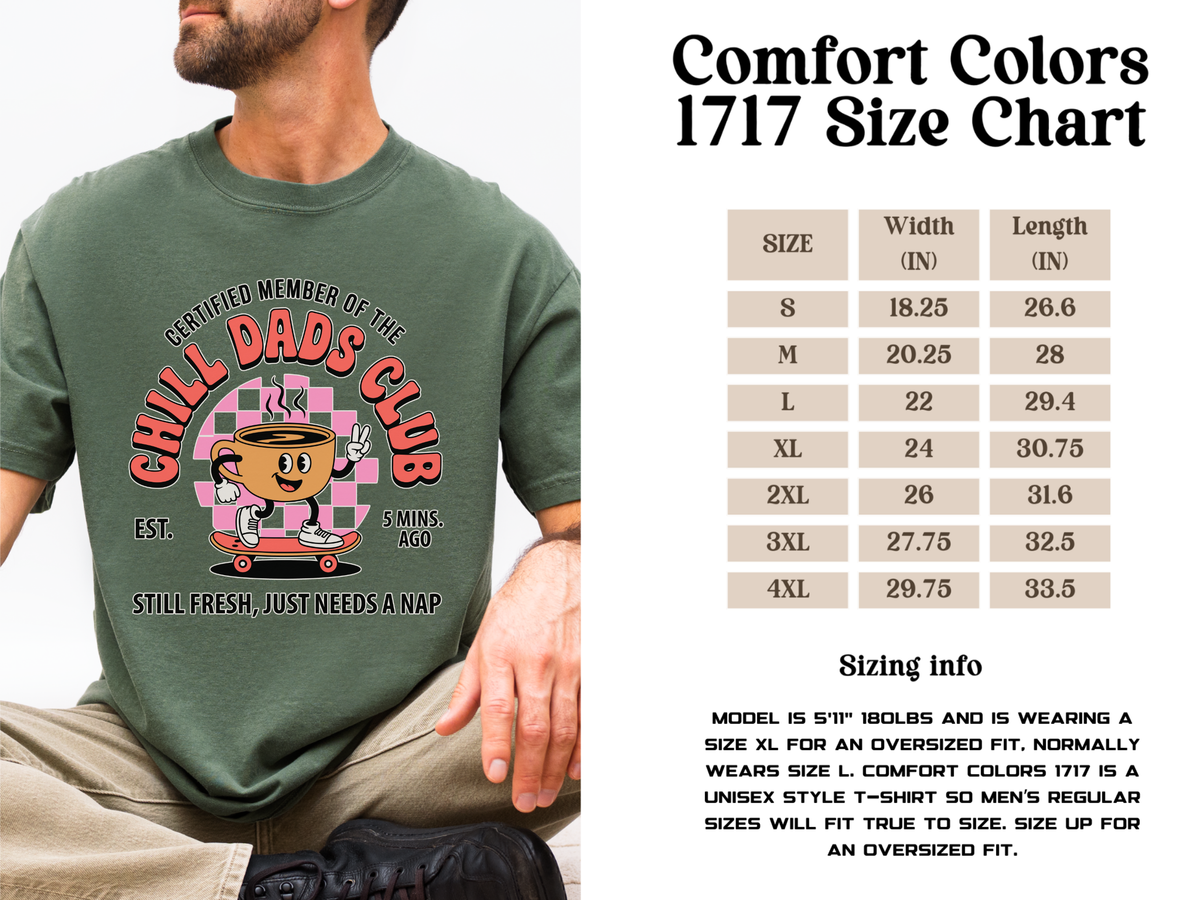 Chill Dads Club Shirt, Funny Dad Coffee T-Shirt, Tired Dad Graphic Tee, Cool Father Gift, New Dad Shirt, Coffee Lover Tee