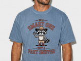 Funny Raccoon Shirt, Be A Smart One Not A Fart Sniffer Tee, Cowboy Raccoon Graphic T-Shirt, Funny Western Animal Gift