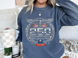 250 United States of America Sweatshirt, Patriotic USA Crewneck, America 250 Celebration Pullover, Fourth of July Gift
