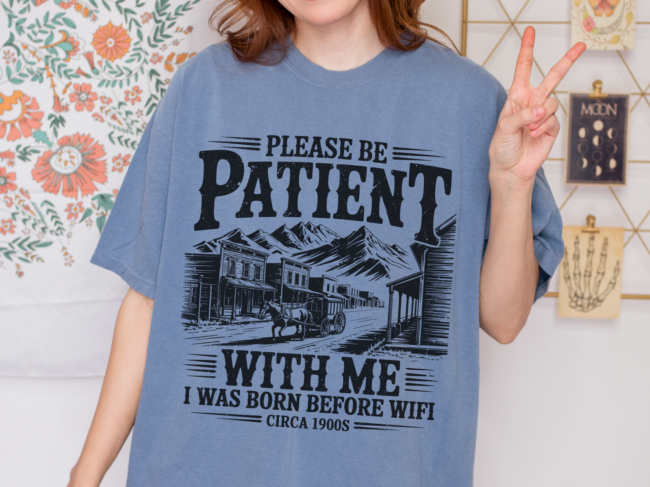 Funny Before Wifi Shirt, Please Be Patient With Me Tee, Retro Internet Humor T-Shirt, Gen X Gift, Millennial Graphic Tee