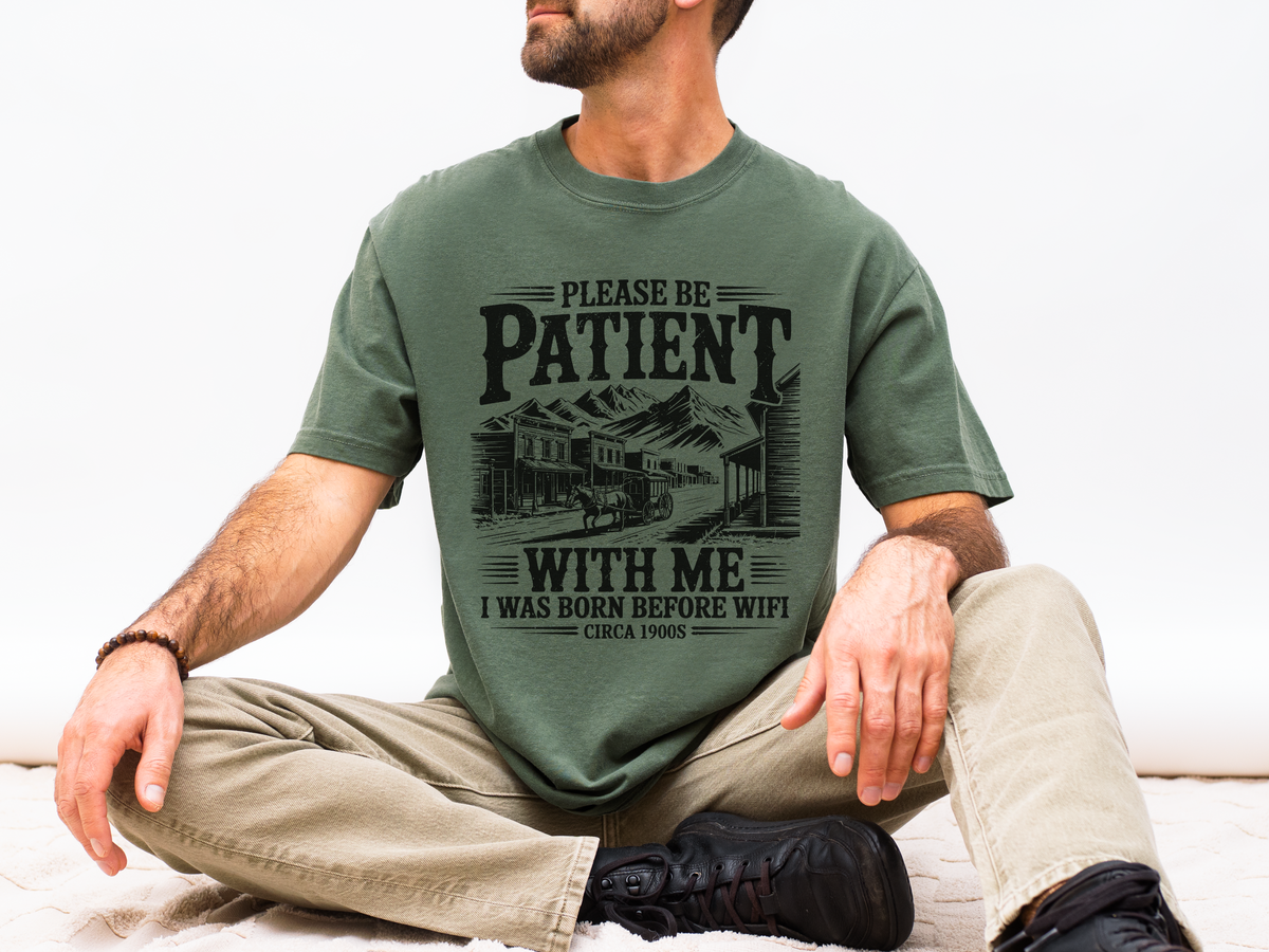 Funny Before Wifi Shirt, Please Be Patient With Me Tee, Retro Internet Humor T-Shirt, Gen X Gift, Millennial Graphic Tee