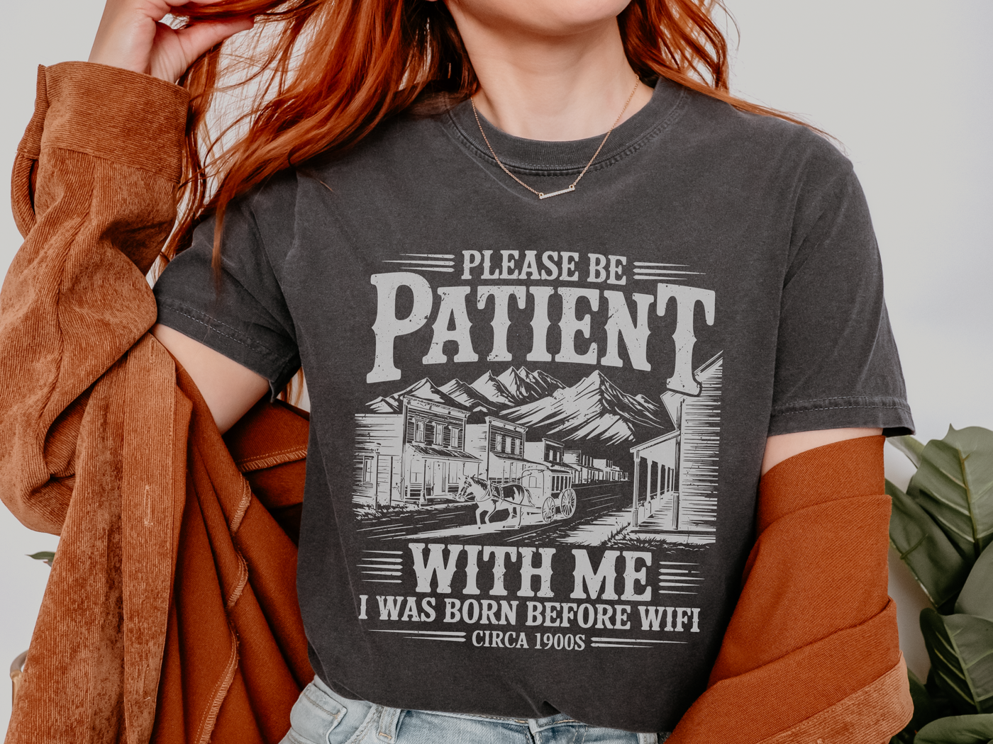 Funny Before Wifi Shirt, Please Be Patient With Me Tee, Retro Internet Humor T-Shirt, Gen X Gift, Millennial Graphic Tee