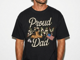 Proud Army Dad Shirt, Military Dad Graphic Tee, Patriotic Father T-Shirt, Army Family Support Gift, Veteran Dad Apparel