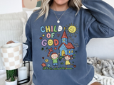 Child of God Comfort Sweatshirt, Christian Kids Crewneck Sweatshirt, Faith Based Children's Gift, Sunday School Comfort Sweatshirt