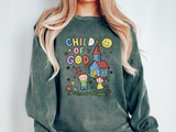 Child of God Comfort Sweatshirt, Christian Kids Crewneck Sweatshirt, Faith Based Children's Gift, Sunday School Comfort Sweatshirt