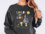 Child of God Comfort Sweatshirt, Christian Kids Crewneck Sweatshirt, Faith Based Children's Gift, Sunday School Comfort Sweatshirt