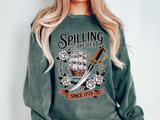Spilling The Tea Since 1773 Comfort Colors Sweatshirt, Funny Boston Tea Party Crewneck, American History Humor