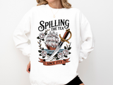 Spilling The Tea Since 1773 Comfort Colors Sweatshirt, Funny Boston Tea Party Crewneck, American History Humor