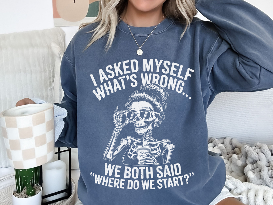 Funny Retro Humor Comfort Colors Sweatshirt, Sarcastic Vintage Graphic Sweatshirt for Women