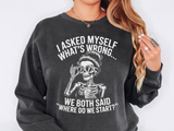 Funny Retro Humor Comfort Colors Sweatshirt, Sarcastic Vintage Graphic Sweatshirt for Women