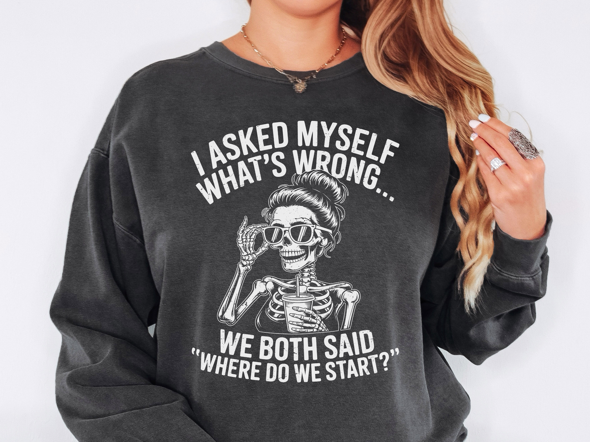Funny Retro Humor Comfort Colors Sweatshirt, Sarcastic Vintage Graphic Sweatshirt for Women