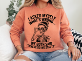 Funny Retro Humor Comfort Colors Sweatshirt, Sarcastic Vintage Graphic Sweatshirt for Women