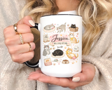 Personalized Cat Mom Mug, Custom Crazy Cat Lady Coffee Mug, Cat Lover Gift with Name, Cute Cat Mom Mug for Women