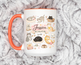 Personalized Cat Mom Mug, Custom Crazy Cat Lady Coffee Mug, Cat Lover Gift with Name, Cute Cat Mom Mug for Women