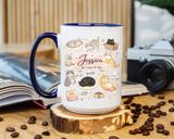 Personalized Cat Mom Mug, Custom Crazy Cat Lady Coffee Mug, Cat Lover Gift with Name, Cute Cat Mom Mug for Women