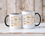 Daily Reminder Motivational Mug, Positive Affirmation Coffee Mug, Self Care Gift for Women, Inspirational Mental Health Mug