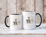 Doing Amazing Honestly Skeleton Coffee Mug, Funny Burnout Gift for Coworker, Sarcastic Office Coffee Cup, Tired but Thriving Mug
