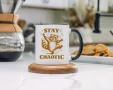 Stay Chaotic Raccoon Coffee Mug, Funny Trash Panda Mug, Chaotic Energy Gift, Cute Raccoon Coffee Cup, Meme Lover Present