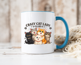 Crazy Cat Lady Social Club Mug, Funny Cat Mom Coffee Mug, Cat Lover Gift for Women, Cute Kitten Coffee Cup, Pet Parent Present