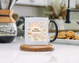 Daily Reminder Coffee Mug, Cute Positive Affirmation Mug, Mental Health Gift for Her, Self Love Coffee Cup, Encouraging Mug