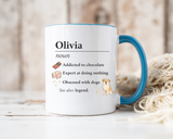 Personalized Definition Mug, Custom Name Coffee Mug for Women, Dog Lover Gift, Personalized Best Friend Mug, Unique Birthday Cup