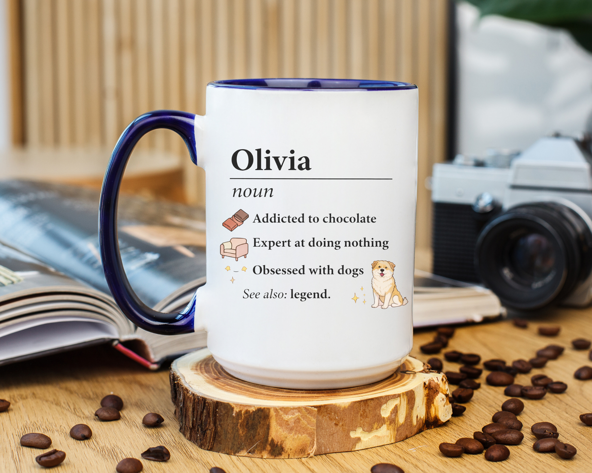Personalized Definition Mug, Custom Name Coffee Mug for Women, Dog Lover Gift, Personalized Best Friend Mug, Unique Birthday Cup