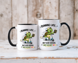 Christian Turtle Coffee Mug, Running Late But God Knows My Heart Mug, Funny Faith Based Mug, Christian Gift for Friends, Bible Lover Cup