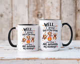 Funny Mom Life Coffee Mug, This Is My Circus These Are My Monkeys Mug, Motherhood Humor Gift, Mom Coffee Cup for Busy Moms