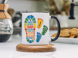 Personalized Bonus Dad Mug, Custom Stepdad Coffee Mug with Kids Names, Father's Day Gift for Bonus Father, Family Appreciation Cup