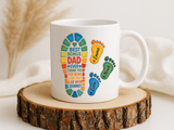 Personalized Bonus Dad Mug, Custom Stepdad Coffee Mug with Kids Names, Father's Day Gift for Bonus Father, Family Appreciation Cup
