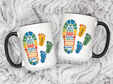 Personalized Bonus Dad Mug, Custom Stepdad Coffee Mug with Kids Names, Father's Day Gift for Bonus Father, Family Appreciation Cup