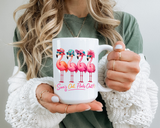 Funny Flamingo Coffee Mug, Sun's Out Flocks Out Mug, Pink Flamingo Summer Cup, Beach Lover Gift, Tropical Vacation Coffee Mug