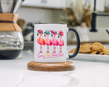 Funny Flamingo Coffee Mug, Sun's Out Flocks Out Mug, Pink Flamingo Summer Cup, Beach Lover Gift, Tropical Vacation Coffee Mug