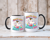 Funny Goose Summer Coffee Mug, Sun's Out Honk's Out Mug, Cute Goose Pool Float Cup, Beach Vacation Gift, Summer Lover Mug