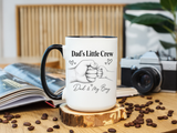 Personalized Dad and Son Coffee Mug, Dad's Little Crew Mug, Father Son Bond Gift, Father's Day Mug from Son, Custom Dad Gift