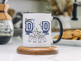 Personalized Super Dad Coffee Mug, Custom Dad Mug with Kids Names, Father's Day Gift for Dad, Dad for Life Coffee Cup, Gift from Children