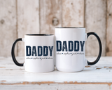 Personalized Daddy Coffee Mug with Kids Names, Custom Dad Mug Gift from Children, Father's Day Coffee Cup, Birthday Gift for Daddy