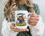 Funny Wizard Cat Mug, Normal That's For Mortals Coffee Mug, Magical Cat Lover Gift, Fantasy Wizard Kitty Mug for Book Lovers