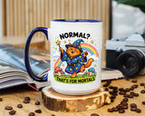 Funny Wizard Cat Mug, Normal That's For Mortals Coffee Mug, Magical Cat Lover Gift, Fantasy Wizard Kitty Mug for Book Lovers