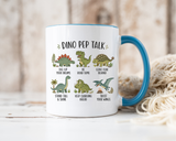 Dinosaur Encouragement Mug, Dino Pep Talk Coffee Mug, Motivational Dinosaur Gift for Kids, Teacher Classroom Positive Mindset Mug