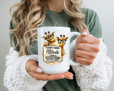 Funny Giraffe Coffee Mug, I Don't Have Attitude I Have A Personality You Can't Handle Mug, Sarcastic Animal Lover Gift