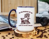 Funny Raccoon Mug, It Is What It Is And It Is Not Great Mug, Low Effort Raccoon Coffee Cup, Sarcastic Humor Gift