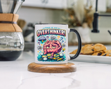 Overthinker Mug, Funny Anxiety Coffee Mug, This Is An Overthinker Brain Humor Cup, Mental Health Gift