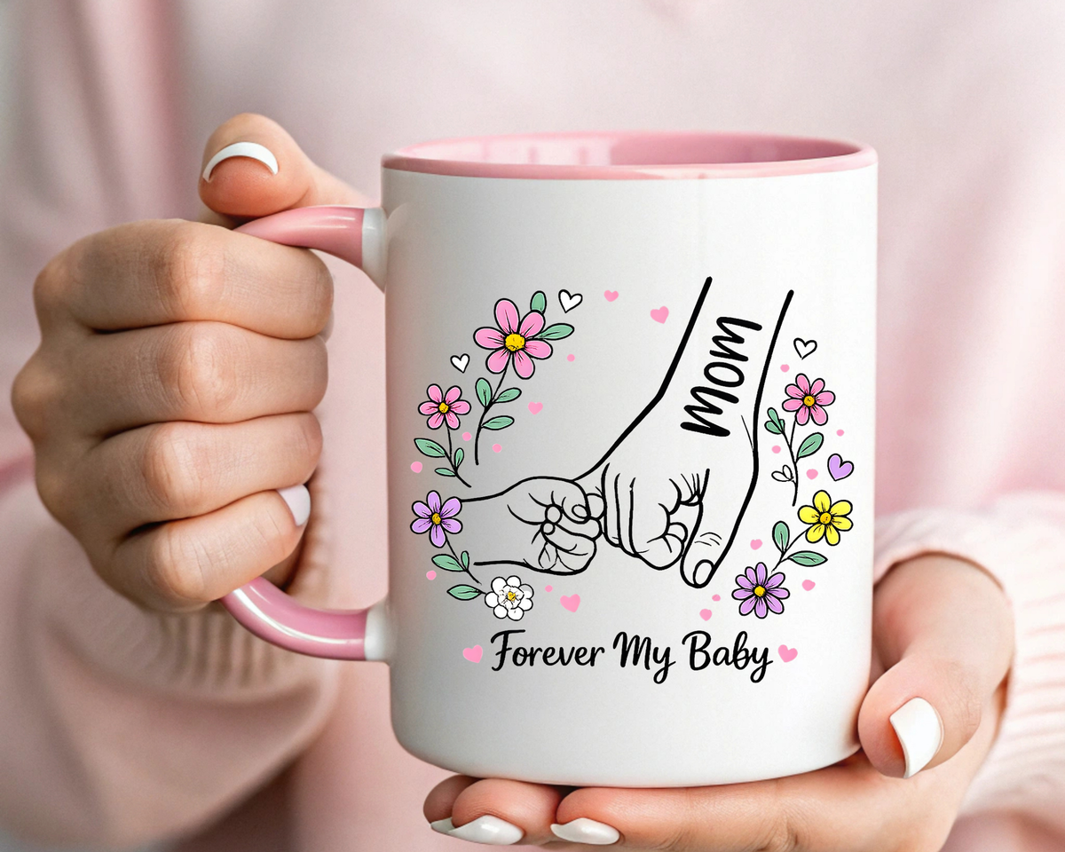 Forever My Baby Mug, Mother Daughter Gift, Son Gift From Mom, Pinky Promise Coffee Mug, Family Love Cup, Sentimental Gift